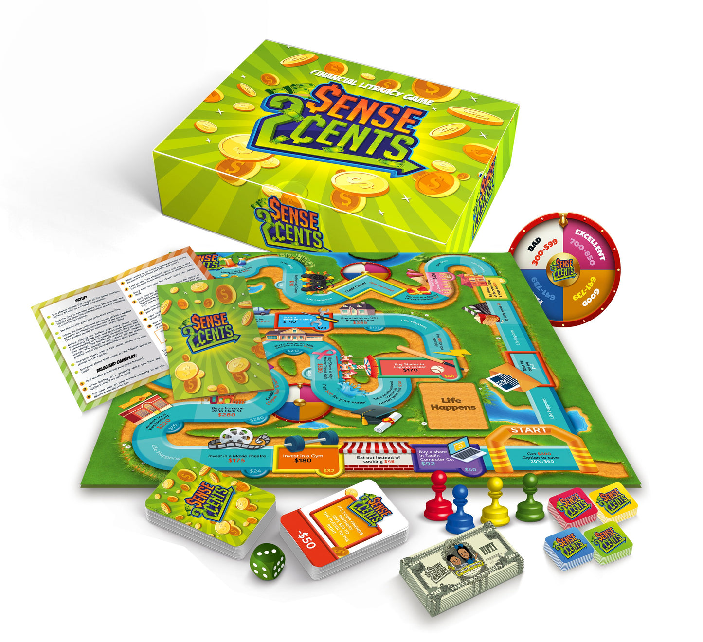 Sense 2 Cents “The Financial Literacy” Board Game”